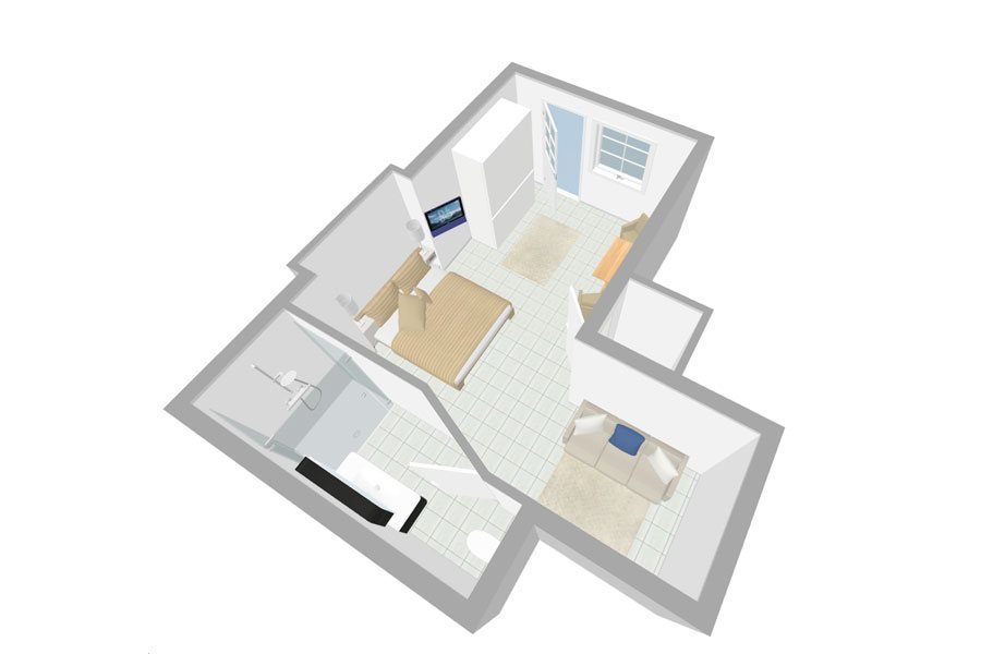 floor plan for serviced apartment great alternative to hotel in dartmouth devon